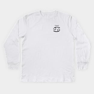 Cancer zodiac sign merchandise Kids Long Sleeve T-Shirt